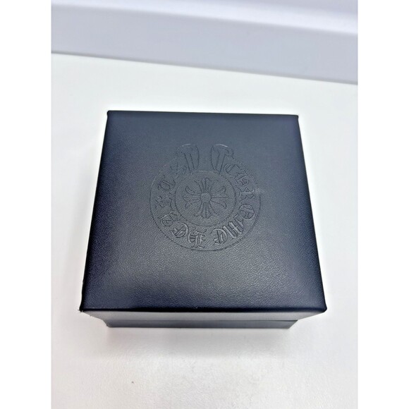 CHROME HEARTS AUTHENTIC BLACK JEWELRY DISPLAY BOX 3.5 X 3.5 X 2'' VELVET INSIDE - Picture 1 of 8